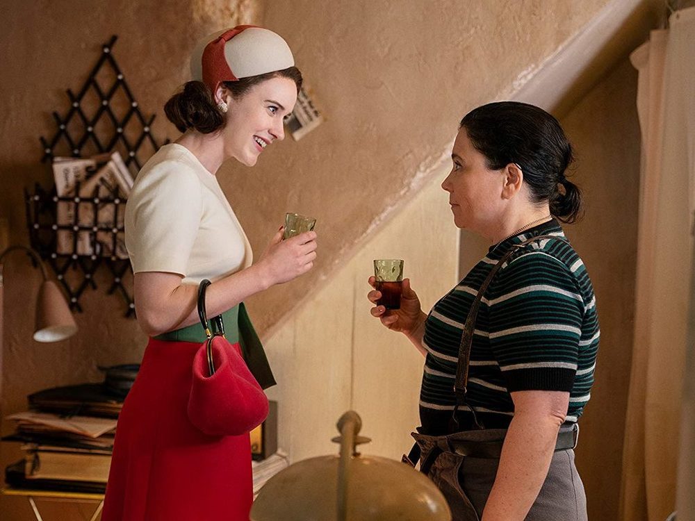 ریچل براسناهان و الکس بورسدن در سریال «خانم میسل شگفت انگیز»(The Marvelous Mrs. Maisel)